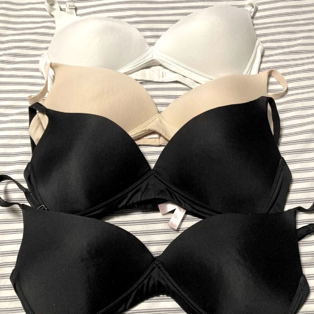 La vie en rose bras padded push up bras x4
